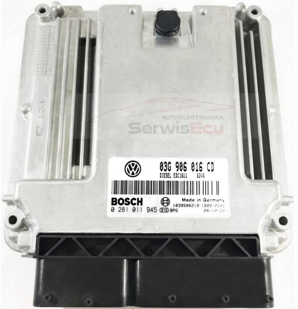 KOMPUTER ECU  VW TOURAN 03G906016CD 0281011945 IMMO OFF
