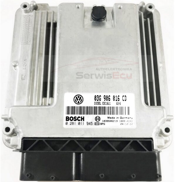 KOMPUTER ECU  VW TOURAN 03G906016CD 0281011945 IMMO OFF