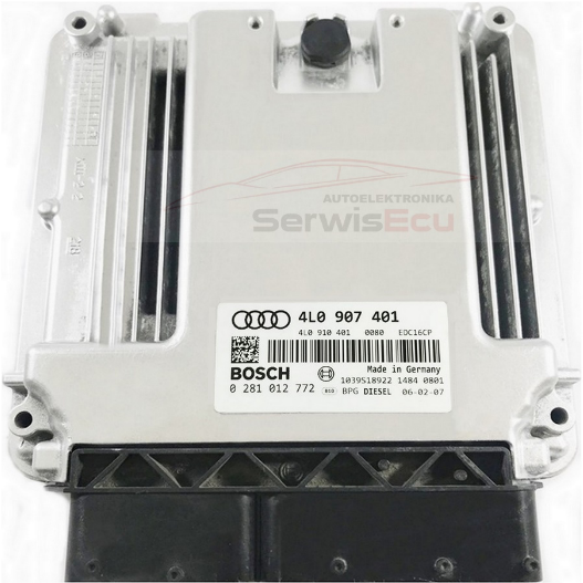 KOMPUTER ECU AUDI Q7 4L0907401 0281012772 ODBLOKOWANY