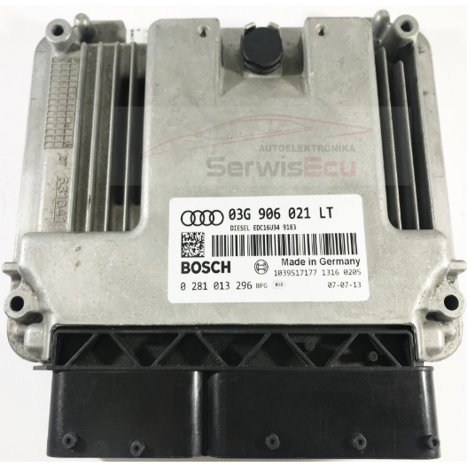 KOMPUTER ECU AUDI BLS 03G906021LT 0281013296 IMMO OFF