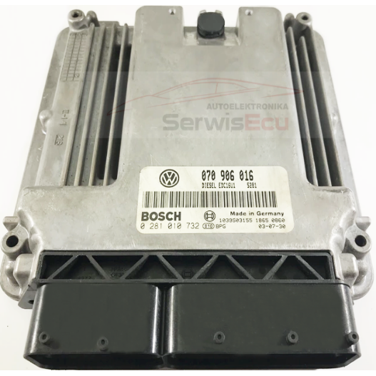 KOMPUTER ECU VW T5 070906016 0281010732 IMMO OFF
