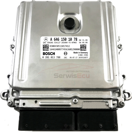 KOMPUTER ECU MERCEDES A6461501078 0281013788 CZYSTY