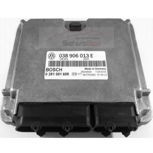KOMPUTER ECU VW CADDY 038906013E 0281001689 IMMO OFF