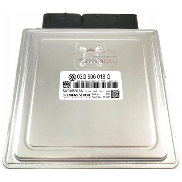 KOMPUTER ECU VW GOLF V 2.0 TDI 03G906018G 5WP45530AA +PIN