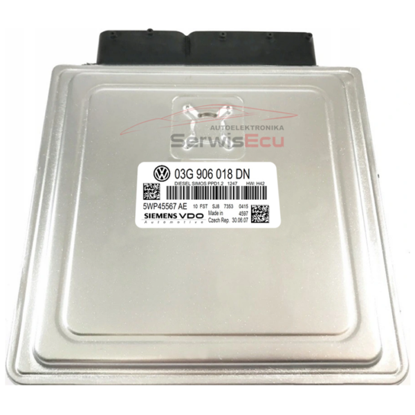 KOMPUTER ECU AUDI A3 2.0 PPD1.2 03G906018DN 5WP45567AE +PIN