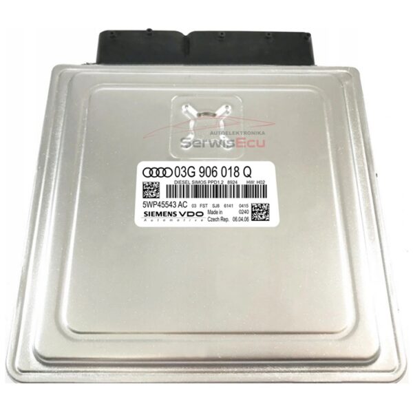 KOMPUTER ECU AUDI A3 2.0 PPD1.2 03G906018Q 5WP45543AC +PIN