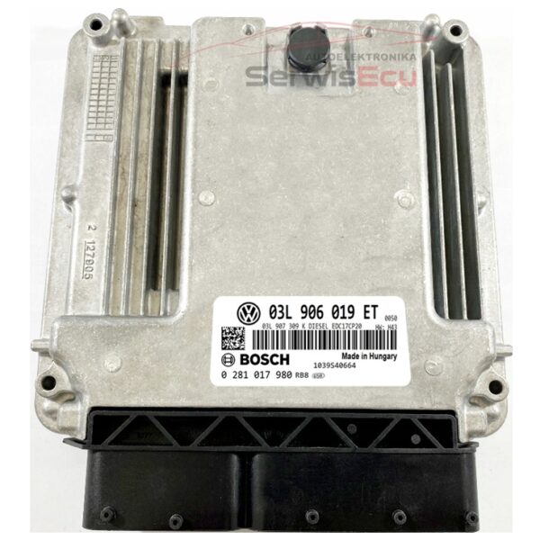 KOMPUTER ECU VW T5 2.0 EDC17CP20 03L906019ET 0281017980