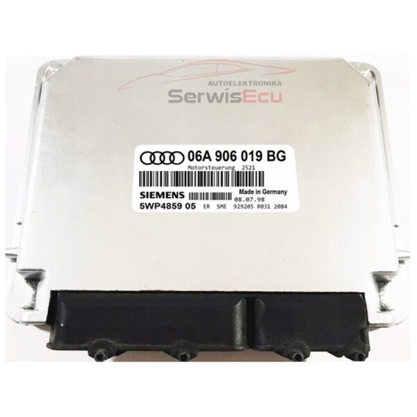 KOMPUTER ECU AUDI 06A906019BG 5WP485905 IMMO OFF