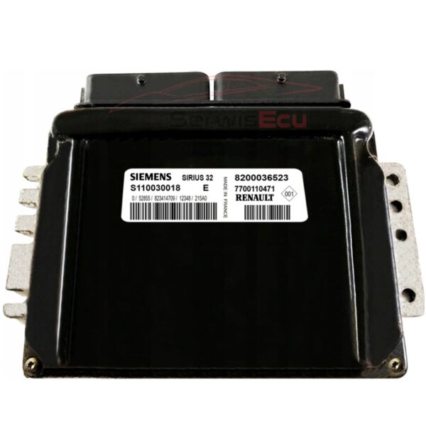 KOMPUTER ECU SCENIC SIRIUS32 S110030018E 8200036523 CZYSTY