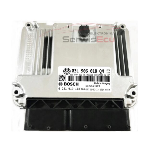 KOMPUTER ECU SKODA 2.0 TDI 03L906018QM 0281019118