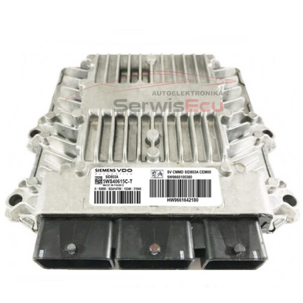 KOMPUTER ECU PEUGEOT 5WS40615C-T 9665100380 9661642180