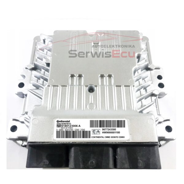 KOMPUTER ECU PEUGEOT 1.6 SID807EVO 9666681180 S180123006A