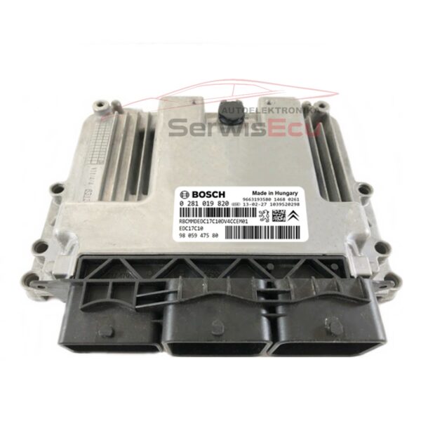 KOMPUTER ECU PEUGEOT 208 1.4 0281019820 9805947580