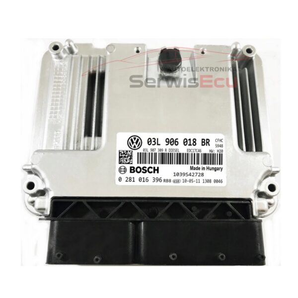 KOMPUTER ECU SKODA 2.0 TDI 03L906018BR 0281016396