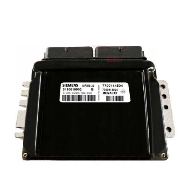 KOMPUTER ECU CLIO SIRIUS32 S110010002B 7700114504 CZYSTY