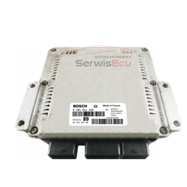 KOMPUTER PEUGEOT 9652183780 0281011248 IMMO OFF