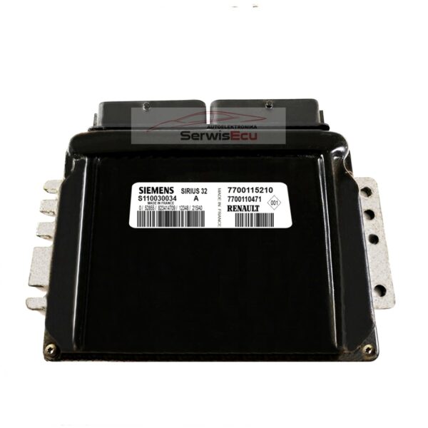 KOMPUTER ECU MEGANE 1.6 S110030034A 7700115210 IMMO OFF