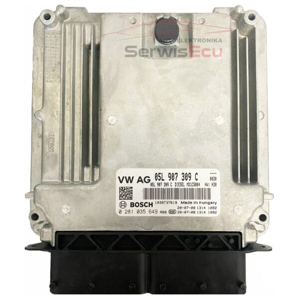 KOMPUTER ECU SKODA OCTAVIA 2.0 05L907309C 0281035649