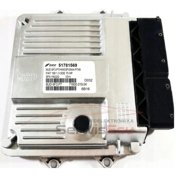 KOMPUTER FIAT GRANDE PUNTO 1.3 51781569 MJD6F3.P7