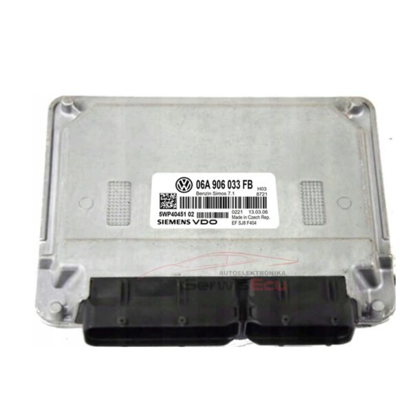 KOMPUTER ECU SKODA 06A906033FB 5WP4045102 IMMO OFF