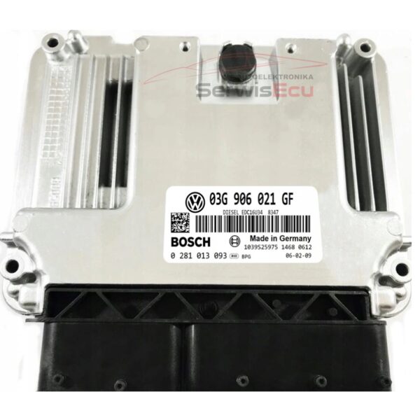 KOMPUTER ECU VW 03G906021GF 0281013093 IMMO OFF