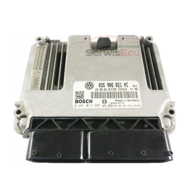 KOMPUTER VW GOLF 03G906021HC 0281013685 IMMO OFF