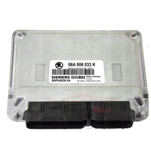 KOMPUTER SKODA 06A906033K 5WP40039 04 IMMO OFF