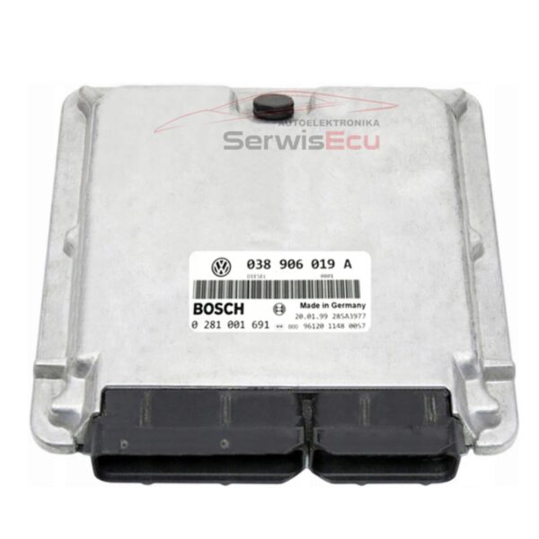 KOMPUTER ECU VW 038906019A 0281001691 IMMO OFF