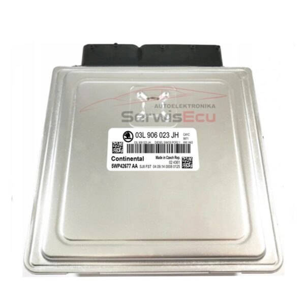 KOMPUTER ECU SKODA FABIA PCR2.1 1.6 03L906023JH 5WP42677AA IMMO OFF