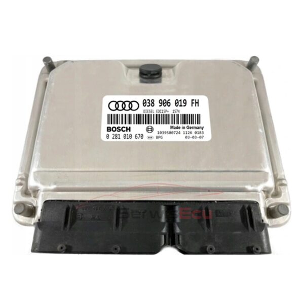 KOMPUTER ECU AUDI A4 1.9 038906019FH 0281010670 IMMO OFF