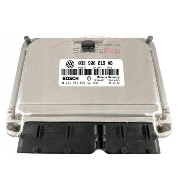 KOMPUTER ECU VW SHARAN 1.9 038906019AB 0281001865 IMMO OFF