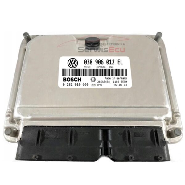 KOMPUTER ECU VW POLO 1.9 038906012EL 0281010660 IMMO OFF