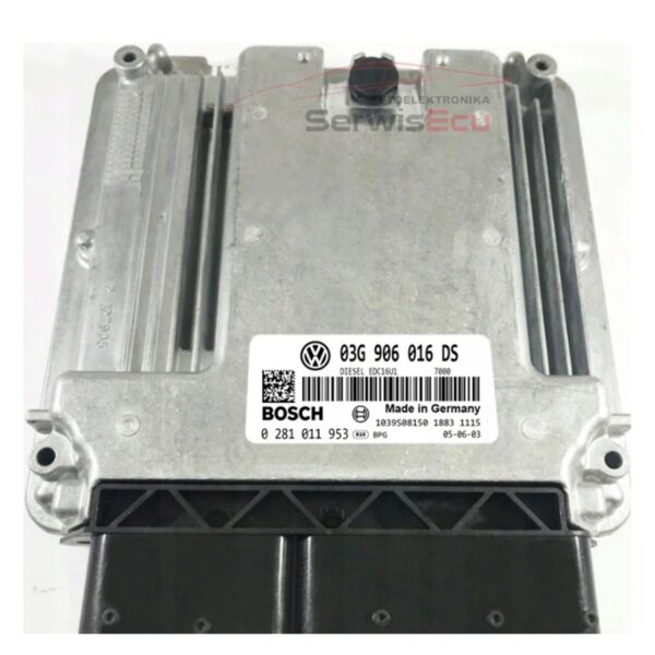 KOMPUTER ECU SKODA OCTAVIA 03G906016DS 0281011953 IMMO OFF