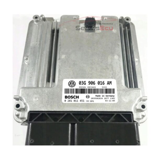 KOMPUTER ECU VW TOURAN 1.9 03G906016AM 0281011451 IMMO OFF