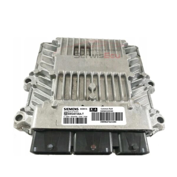 KOMPUTER PEUGEOT 307 5WS40145A-T 9653205380 CZYSTY