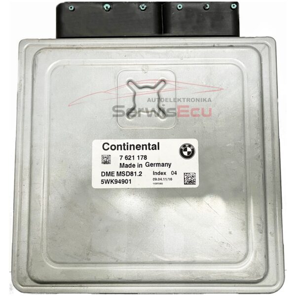 ECU BMW 3 2.0 DME MSD81.2 7621178 5WK94901