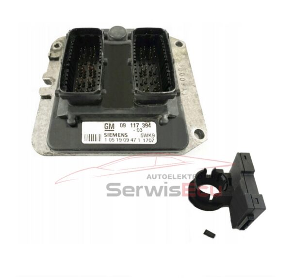KOMPLET ECU OPEL ASTRA 1.8 Z18XE1 09117394 5WK9