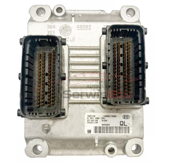 KOMPUTER ECU OPEL ZAFIRA 2.0 0261208154 55351134 QL +PIN