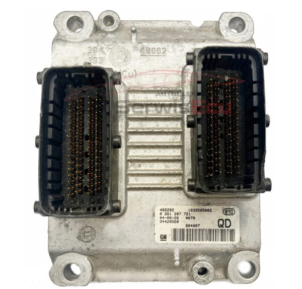 KOMPUTER ECU OPEL CORSA D1.4 0261207721 24420560 QD +PIN