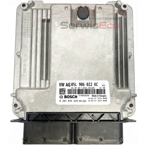 ECU VW SKODA VAG MD1CS004 05L906022KC 0281039429
