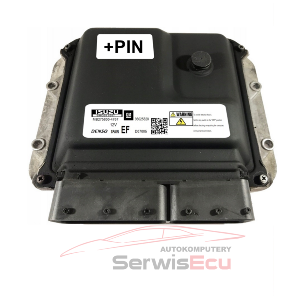 ECU OPEL MERIVA 1.7 MB275800-4765 EF 98025828 +PIN