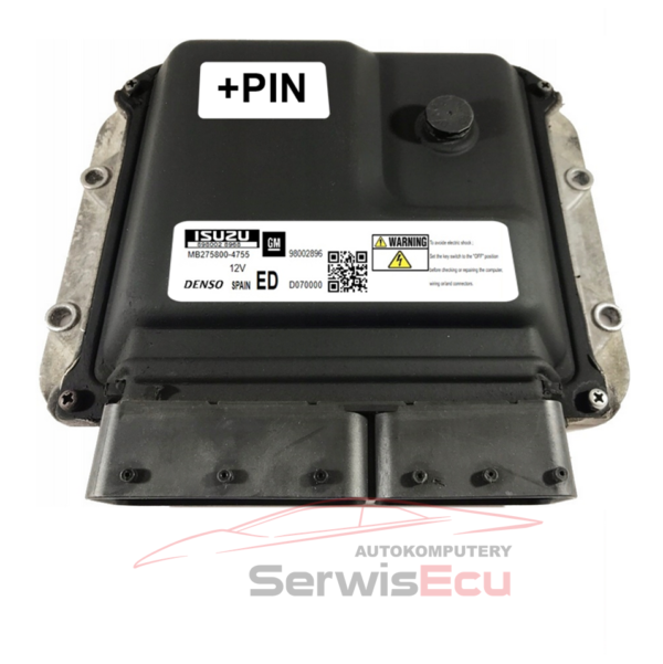 KOMPUTER ECU MERIVA 98002896 MB2758004755 ED + PIN