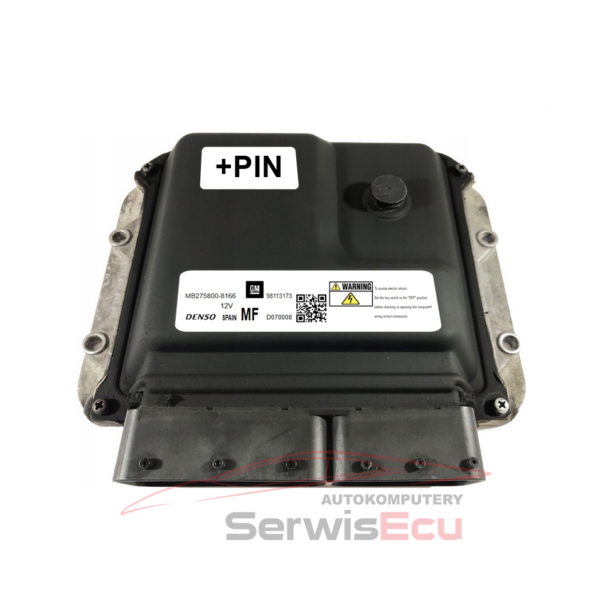 KOMPUTER ECU OPEL 1.7 MB2758008167 98113173 + PIN