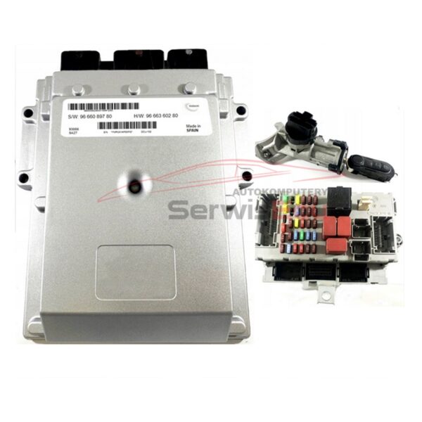 ZESTAW ECU FIAT VISTEON 2.29666089780 9666360280