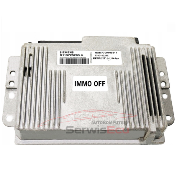 ECU RENAULT 2.0 S113725203A HOM7700105817 IMMO OFF