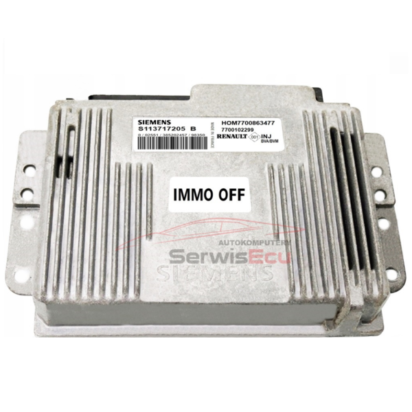 ECU RENAULT 2.0 S113717205B HOM7700863477 IMMO OFF