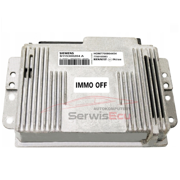 ECU RENAULT 1.6 S115300204A HOM7700864454 IMMO OFF