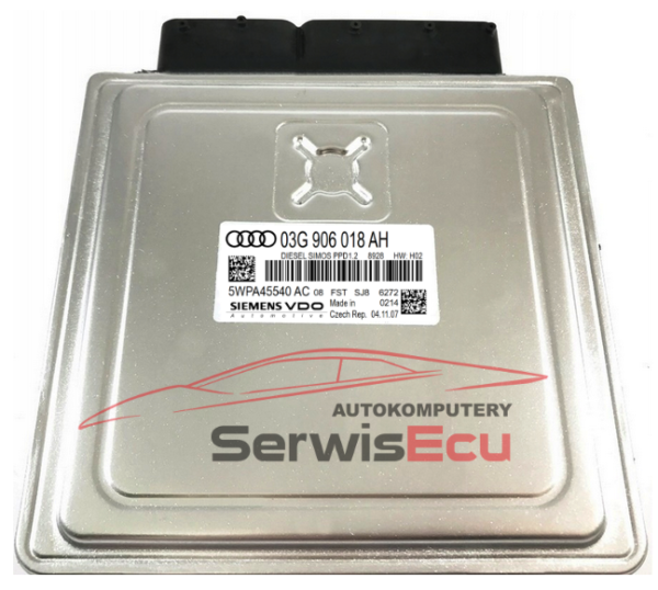 KOMPUTER ECU AUDI 2.0 03G906018AH 5WP45540AC+PIN