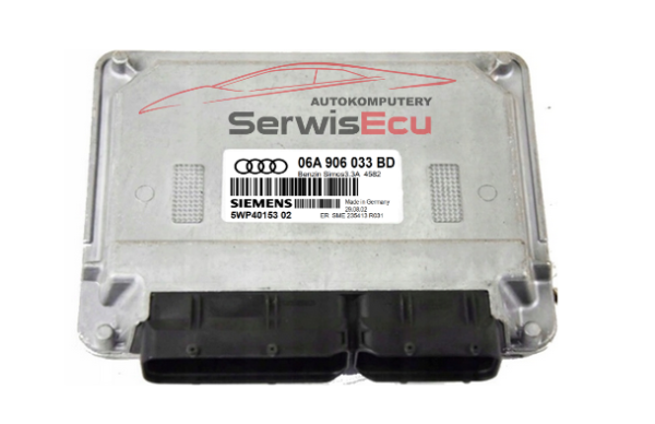 KOMPUTER ECU AUDI 06A906033BD 5WP40153 02 IMMO OFF