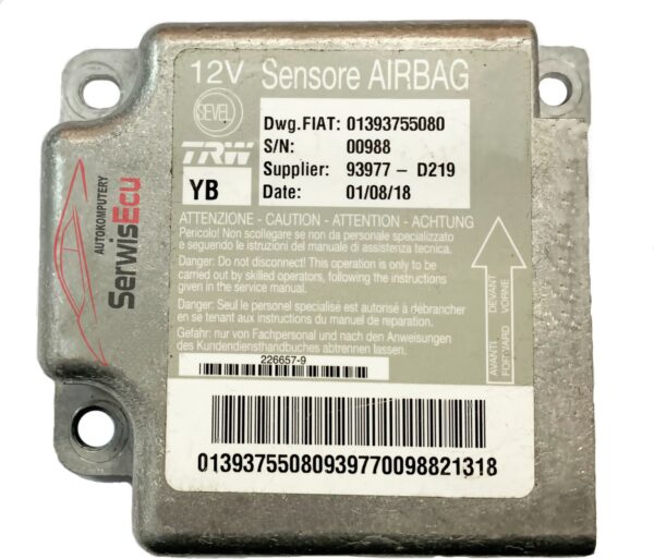 SENSOR AIRBAG DUCATO JUMPER BOXER 01393755080